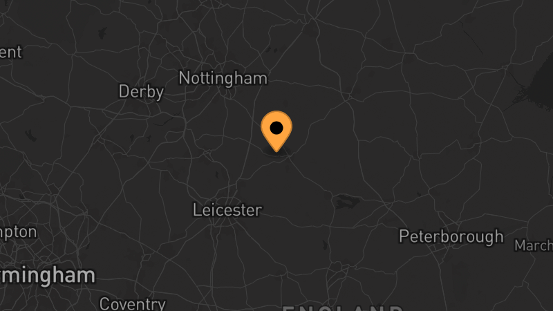 Map location of Midlands Airsoft Wargames