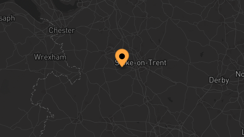 Map location of Northstaffs Airsoft Skirmish Site