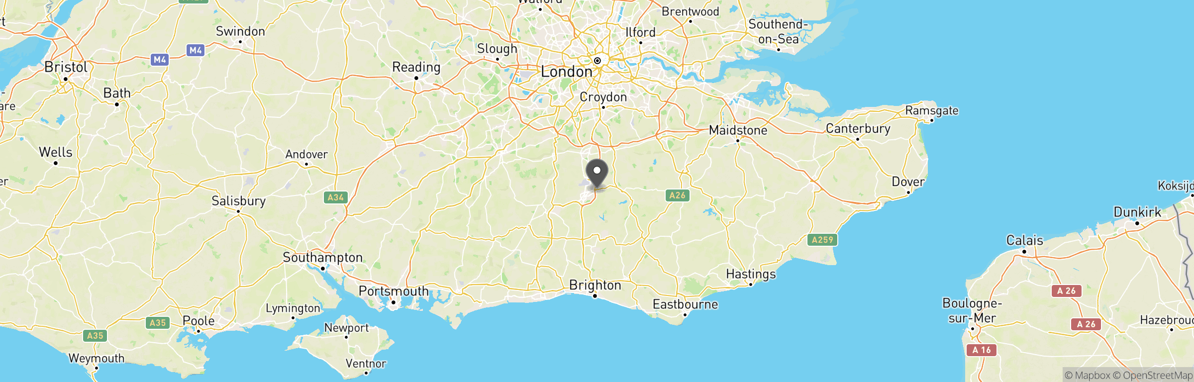 Location map of Driver Wood