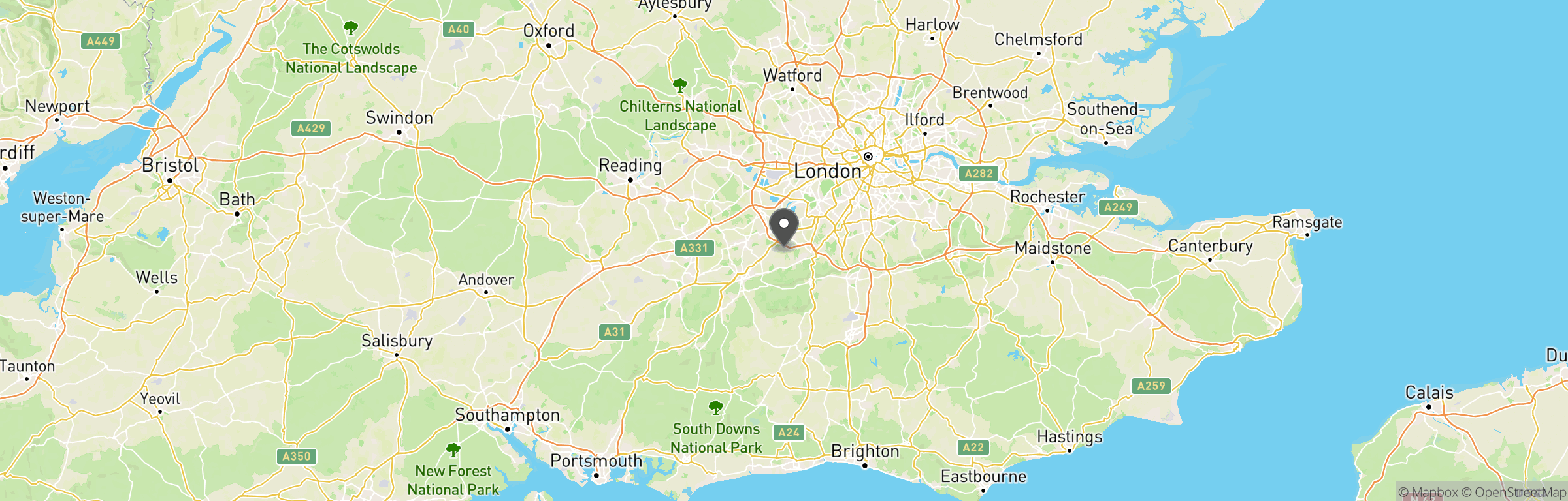 Location map of Ambush Airsoft