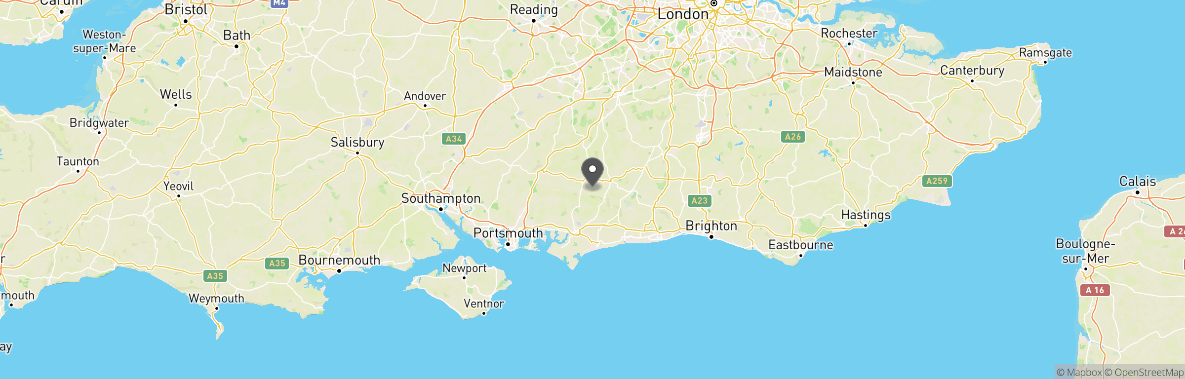 Location map of Southdown Airsoft