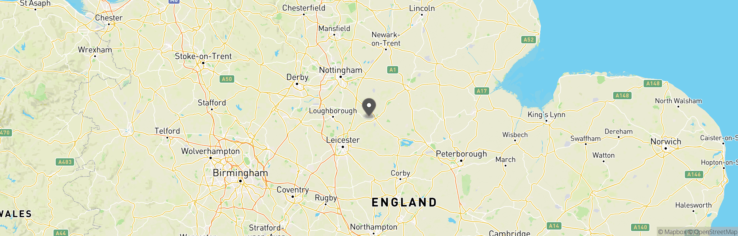 Location map of Midlands Airsoft Wargames