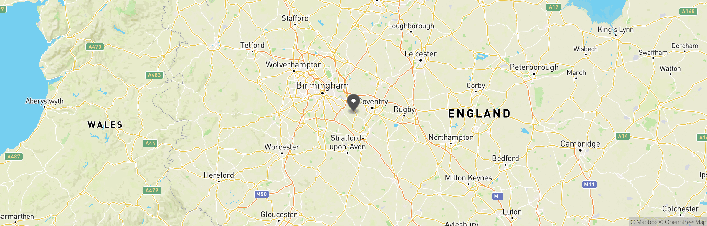 Location map of The Grange