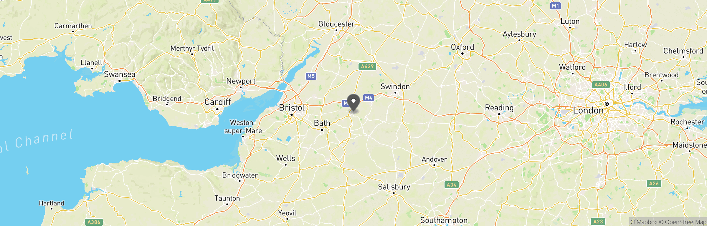 Location map of Spartan CQB