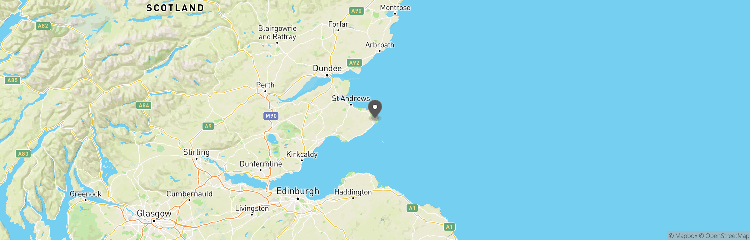 Location map of Fife Wargames