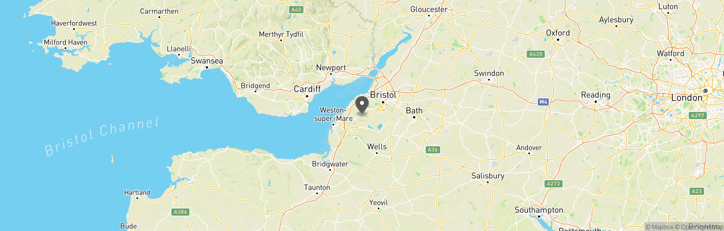 Location map of Spartan Woodland