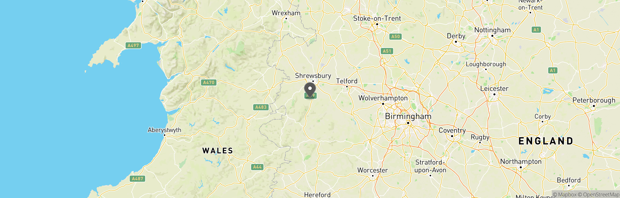 Location map of Netley Hall