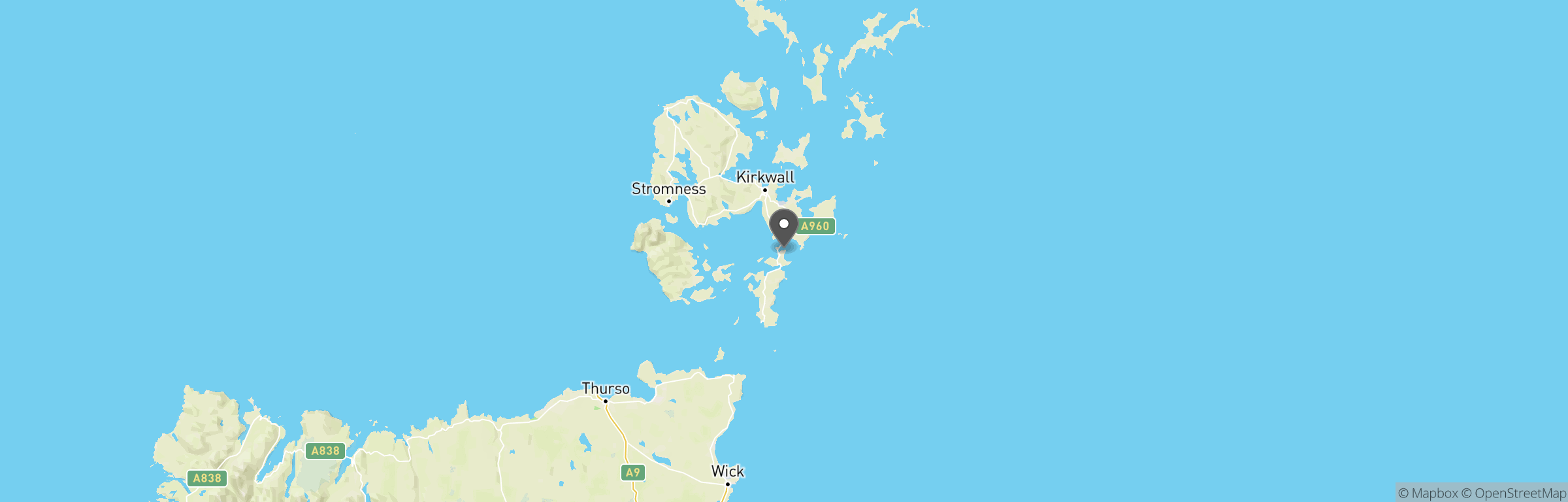 Location map of Orkan