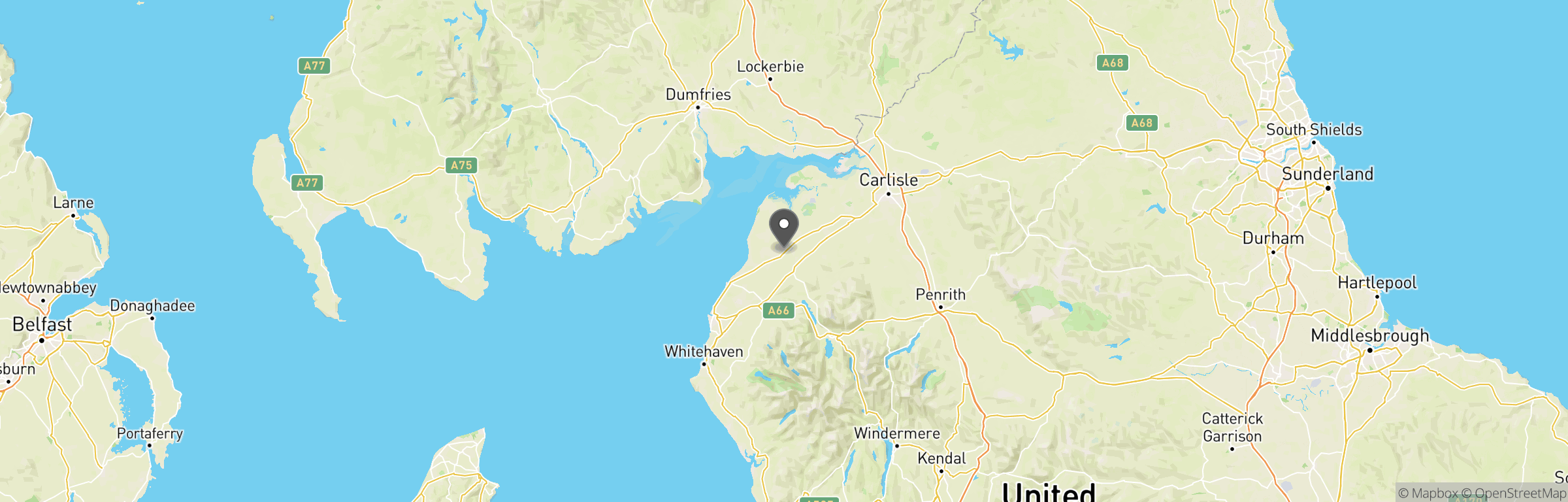 Location map of Raw War Airsoft Cumbria