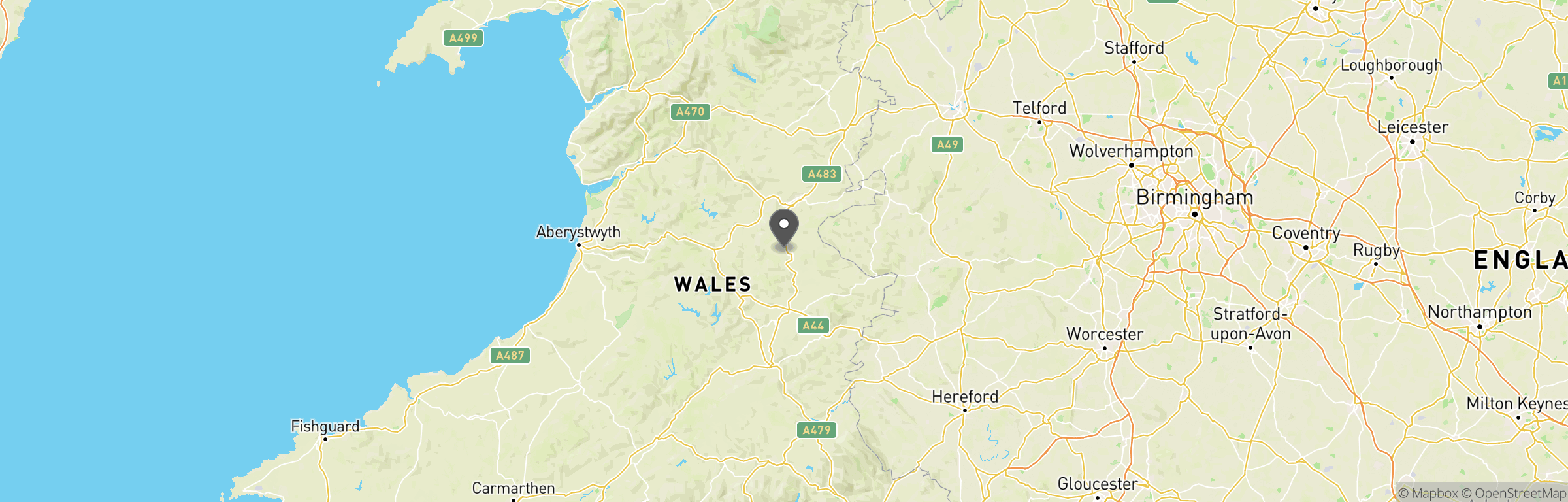 Location map of Midwales Airsoft