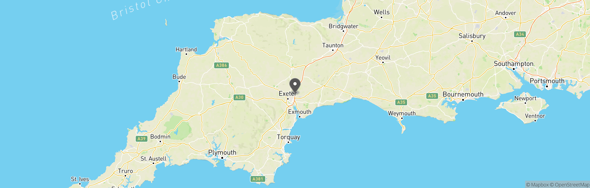 Location map of Bunker