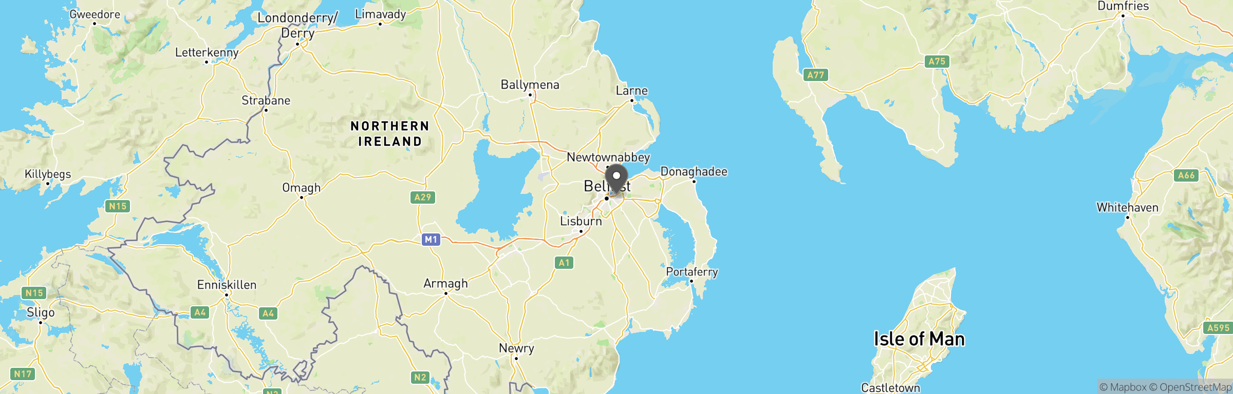 Location map of Trigger Happy