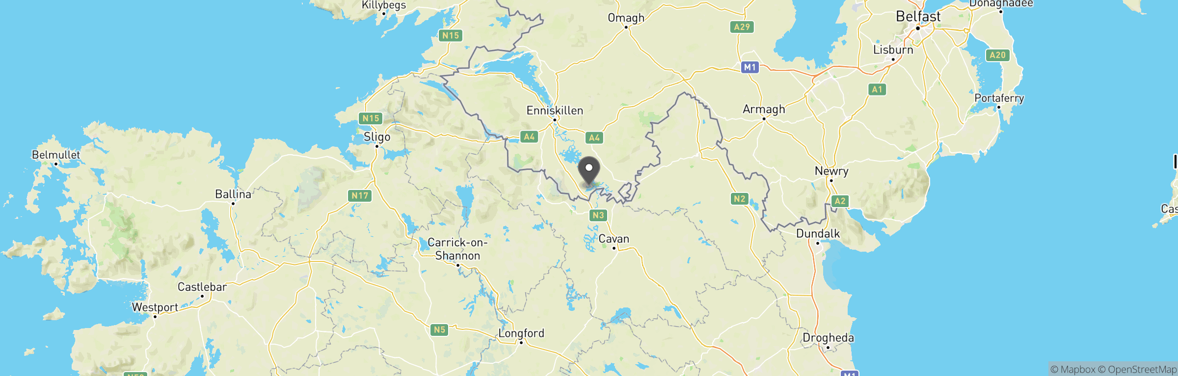 Location map of Battle Camp Activity Centre 