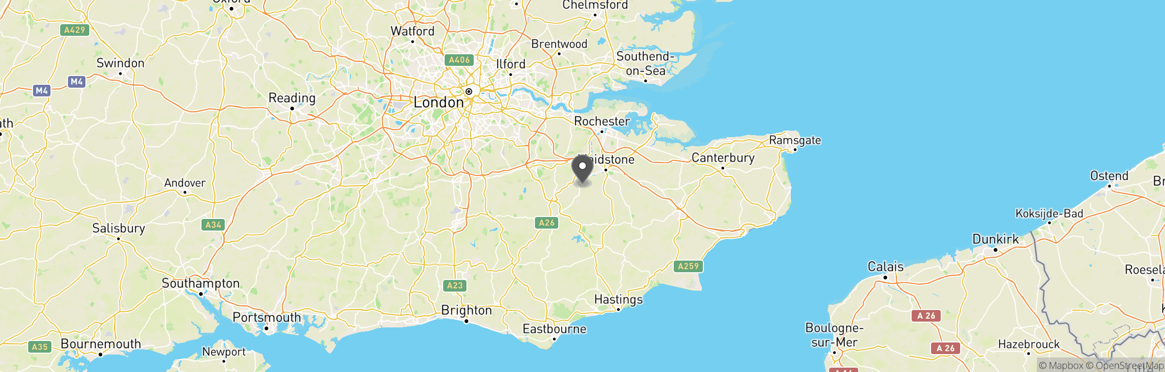 Location map of Invicta Black Site CQB