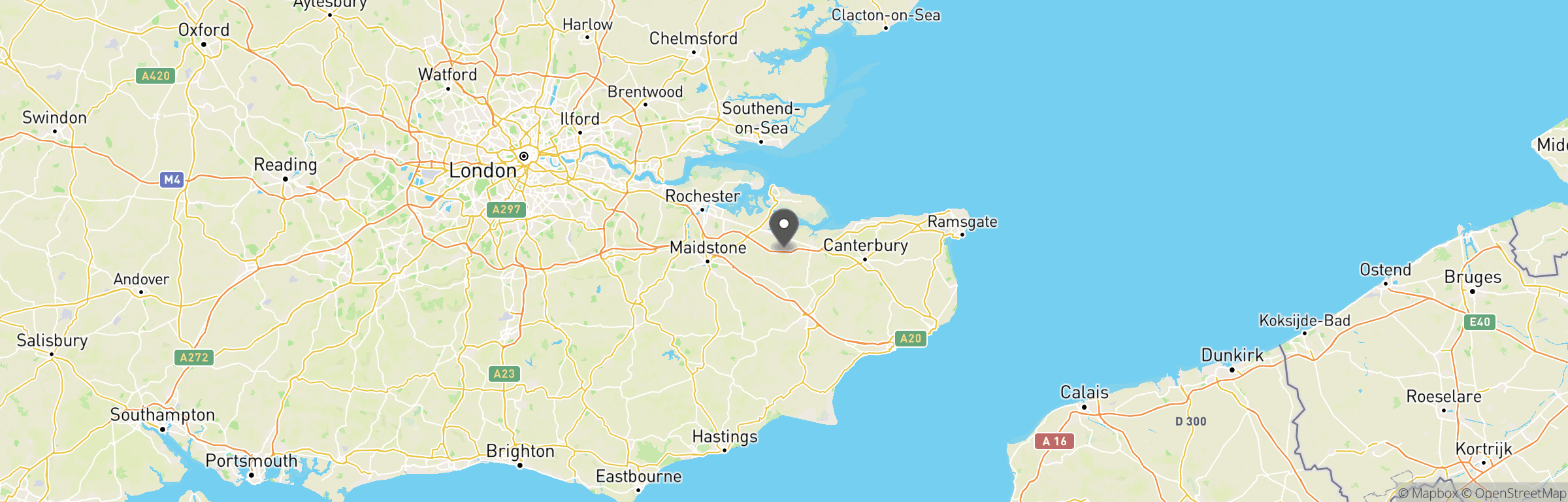Location map of Cool Under Fire